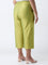 Diza Lime Solid Ethnic Pants