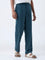 ETA Dark Teal Relaxed-Fit Mid-Rise Cotton Chinos
