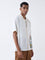 ETA White Embroidered Resort-Fit Cotton Shirt