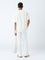 ETA Off-White Self-Textured Relaxed-Fit Cotton-Blend T-Shirt