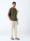 ETA Olive Textured Relaxed-Fit Cotton-Blend T-Shirt