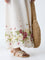 Bombay Paisley Off-White Floral Design Cotton Tube Dress