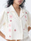 Bombay Paisley Off-White Embroidered Cotton-Blend Shirt