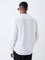 ETA Off-White Self-Patterned Relaxed-Fit Cotton-Blend Shirt