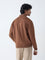 Ascot Tan Solid Relaxed-Fit Suede Jacket
