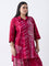 Diza Magenta Abstract Pattern Tunic
