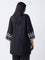 Diza Black Embroidered Tunic