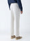 Ascot Beige Relaxed-Fit Mid-Rise Cotton-Blend Trousers