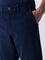 Ascot Navy Relaxed-Fit Mid-Rise Corduroy Trousers