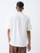 ETA Off-White Floral Embroidered Relaxed-Fit Cotton Shirt