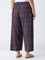 Diza Navy Printed Ethnic Pants