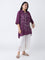 Diza Plum Floral Design Tunic