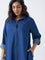 Gia Dark Blue Denim Shirt Dress