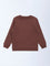 HOP Kids Brown Animal-Detail Cotton-Blend Sweatshirt