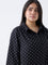 Gia Black Polka Dot Shirt