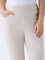 Gia Ivory Solid High-Rise Cotton-Blend Jeggings