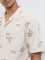 ETA Light Beige Floral Detailed Relaxed-Fit Cotton-Blend Shirt