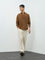 ETA Brown Textured Relaxed-Fit Cotton Shirt