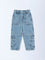 HOP Kids Boy Blue Faded Mid-Rise Jeans