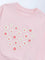 HOP Kids Girls Pink Floral Design Cotton-Blend Sweatshirt