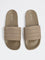 SOLEPLAY Taupe Knit-Textured Pool Slides