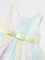 HOP Baby Girls Multicolour Bow-Detailed Mesh Dress