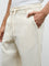 ETA Off-White Textured Relaxed-Fit Mid-Rise Cotton Chinos