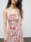 Bombay Paisley Off-White Floral Cotton Straight Dress