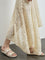 Bombay Paisley Cream Lace-Textured Cotton Skirt