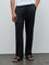 ETA Black Relaxed-Fit Mid-Rise Cotton-Blend Chinos
