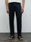 ETA Navy Relaxed-Fit Mid-Rise Cotton-Blend Chinos