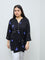 Diza Black Printed A-Line Tunic