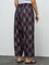Diza Black Printed Pants