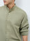 Ascot Light Olive Solid Relaxed-Fit Shirt