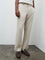 Ascot Light Beige Relaxed-Fit Mid-Rise Trousers