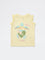 HOP Kids Girls Yellow Embroidered Cotton Top