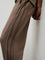 Nuoflexx Taupe Relaxed Fit Mid-Rise Cotton-Blend Track Pants
