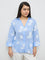Gia Light Blue Floral Embroidered Shirt