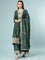 Green Silk Anarkali Set