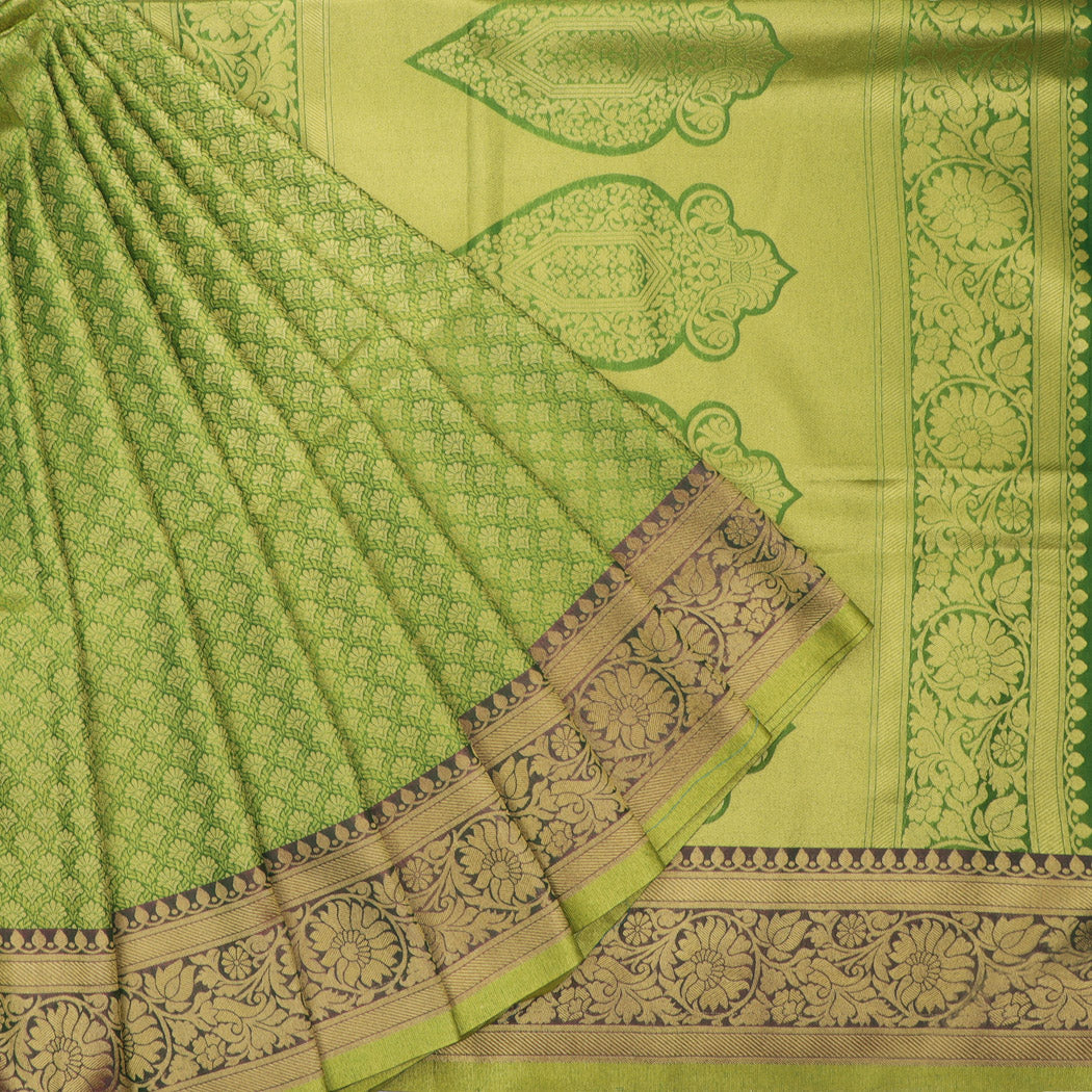 Buy Light Green Kanjeevaram Traditional Wear Art Silk Saree Online -  SREV2410 | Appelle Fashion