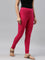 Dark Pink Cotton Stretch Churidar