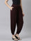 Dark Wine Viscose Stretch Harems