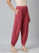 Women Solid Rusty Pink Harem Pants