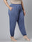 Women Solid Jean Blue Harem Pants