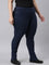 Women Solid Navy Mid Rise Ultra Warm Jeggings