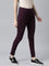 Women Solid Dark Wine Super Stretch Jeggings