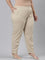 Women Solid Light Beige Comfort Fit Cotton Pants