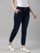 Women Solid Blue Denim Joggers