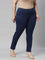 Women Solid Navy Super Stretch Jeggings