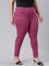 Women Solid Fuchsia Super Stretch Jeggings